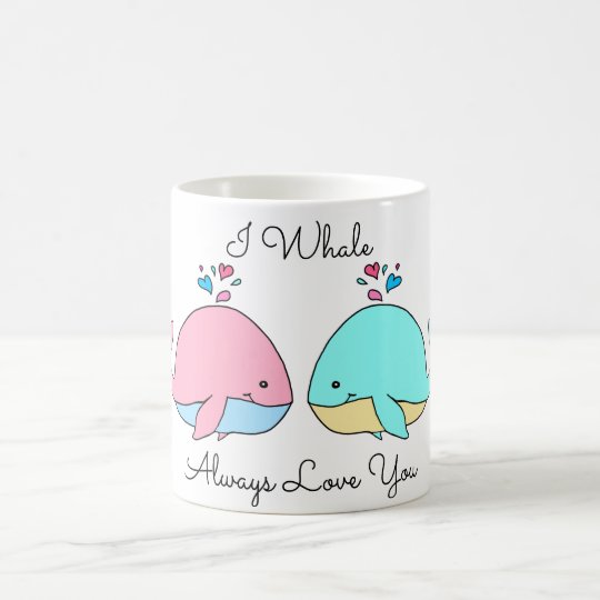 イ ホエール アウラブ ユー かわいい コーヒーマグカップ Zazzle Co Jp