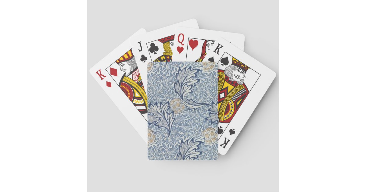 ウィリアムモリスアップルフラワーフローラデザイン トランプ Zazzle Co Jp