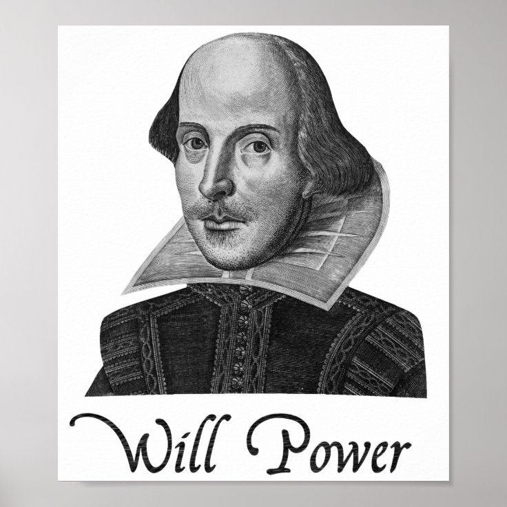 ウィリアム シェイクスピア意志力 ポスター Zazzle Co Jp