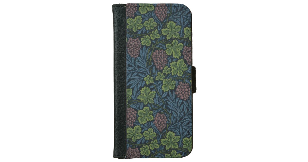 ウィリアム モリスのつる植物の壁紙のデザイン Iphoneウォレットケース Zazzle Co Jp