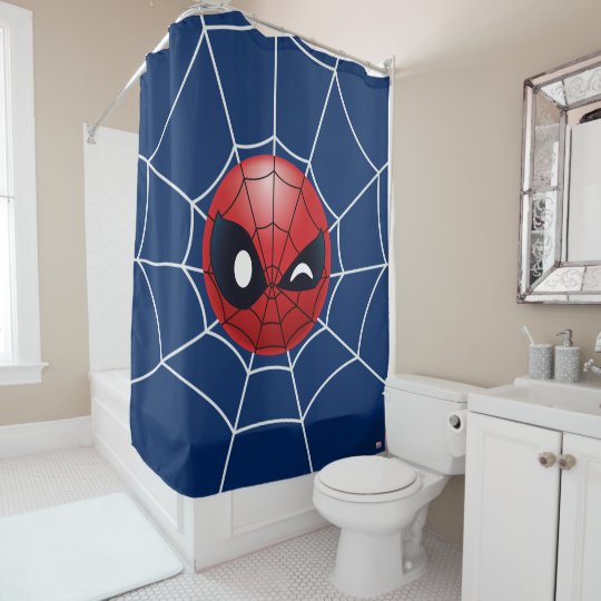 ウィンキング スパイダーマン絵文字 シャワーカーテン Zazzle Co Jp ウィンキング スパイダーマン絵文字 シャワーカーテン Zazzle Co Jp