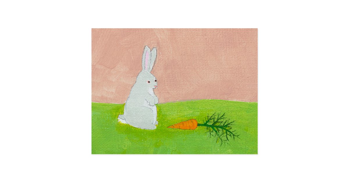 ウサギのにんじんの新しい近代美術の多彩な絵画 ポストカード Zazzle Co Jp ウサギのにんじんの新しい近代美術の多彩な絵画 ポストカード Zazzle Co Jp