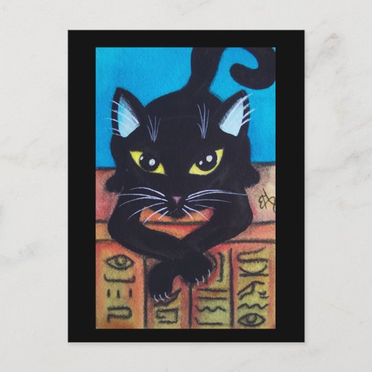 エジプトの黒猫 ポストカード Zazzle Co Jp
