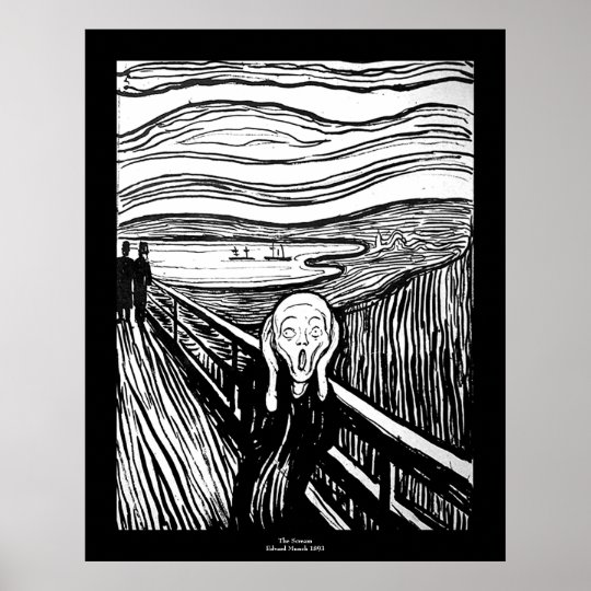 エドヴァルド ムンク著叫び ポスター Zazzle Co Jp