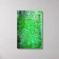 エメラルドタブレットTHOTH RA CANVAS EG キャンバスプリント | Zazzle 