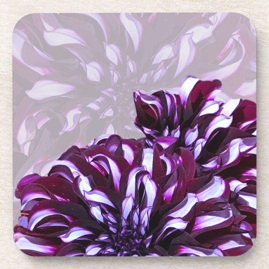 エレガントな紫色のダリアの花 コースター Zazzle Co Jp