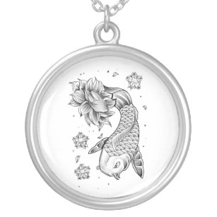 黒 魚ネックレス  Zazzle.co.jp