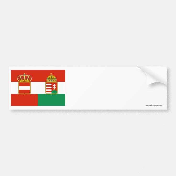 オーストリアハンガリーの旗 1869 1918年 バンパーステッカー Zazzle Co Jp