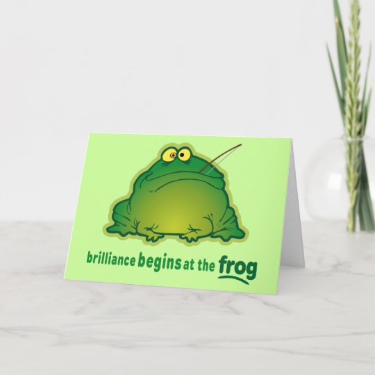 カエルのおもしろいなオーケストラの冗談で始めて下さい カード Zazzle Co Jp