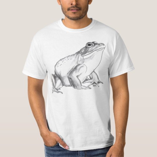 カエルのワイシャツのウシガエルの芸術のtシャツのカッコいいのカエルのギフト Tシャツ Zazzle Co Jp