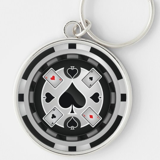 カジノのポーカー用のチップkeychain キーホルダー Zazzle Co Jp