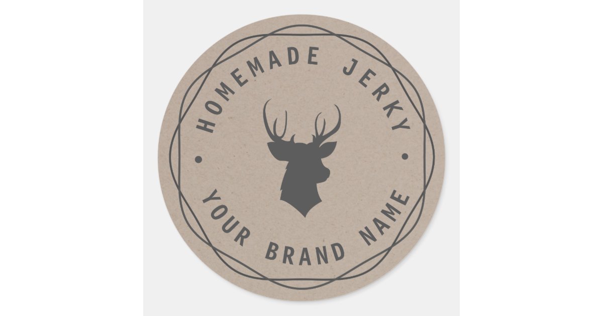 カスタムなシカの頭部の雄鹿の手製のけいれん的なラベル ラウンドシール Zazzle Co Jp カスタムなシカの頭部の雄鹿の手製のけいれん的なラベル ラウンドシール Zazzle Co Jp