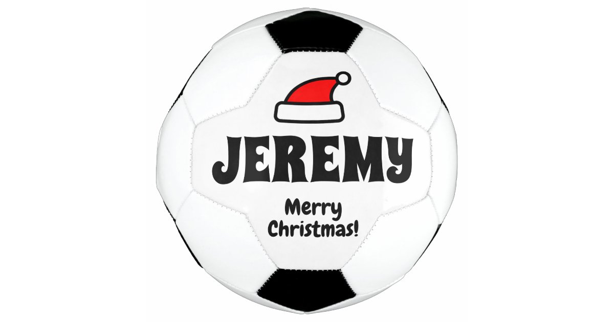 カスタムのクリスマスサッカーの球技の贈子供へ与 サッカーボール Zazzle Co Jp