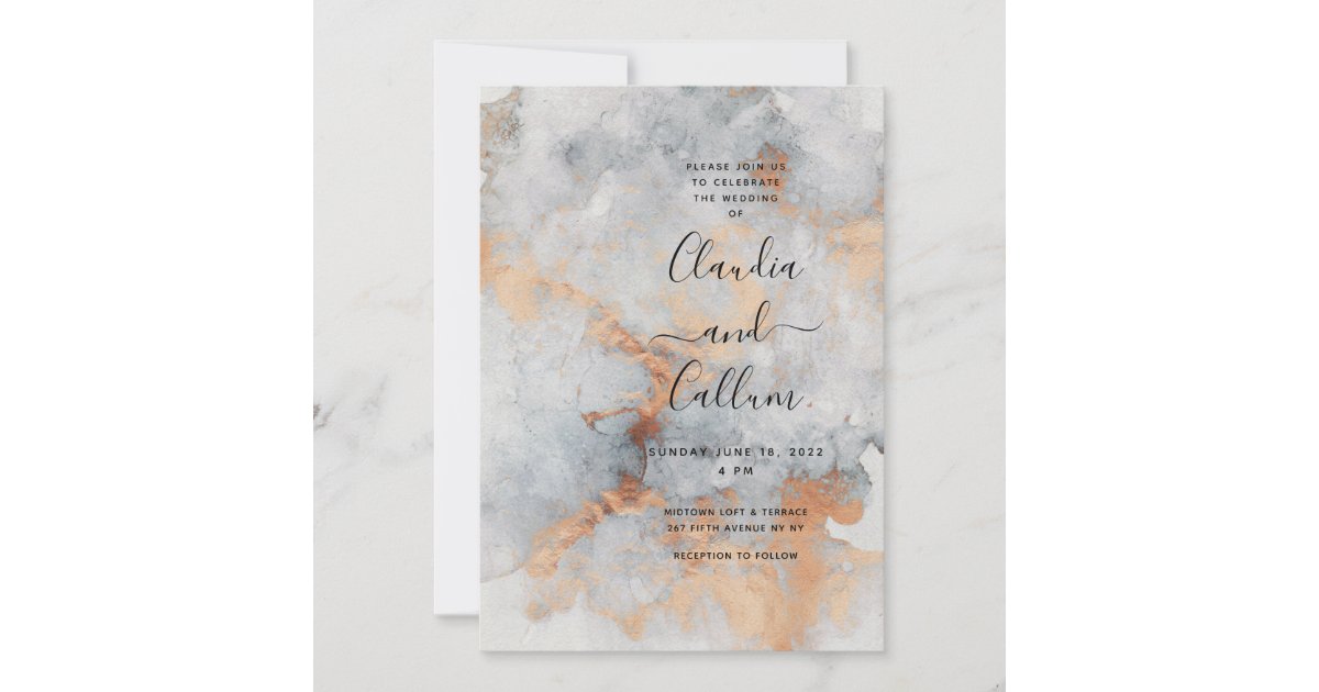 カッパークォリー結婚式招待状スイート 招待状 Zazzle Co Jp