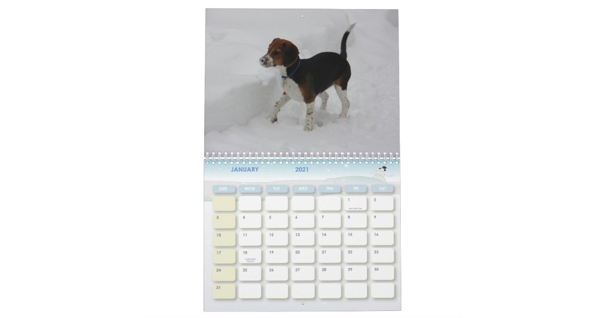 カバー ビーグル犬のカレンダー カレンダー Zazzle Co Jp