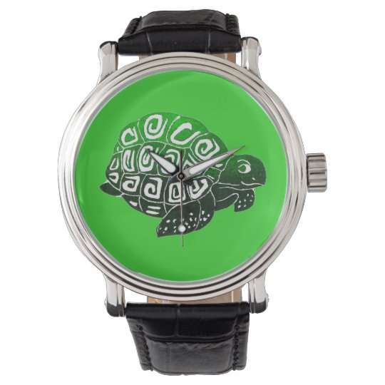 カメの緑の腕時計 腕時計 Zazzle Co Jp