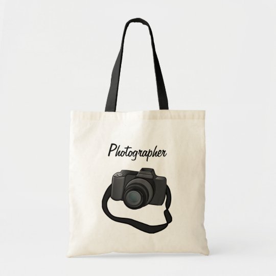 カメラのモチーフのカメラマンのバッグ トートバッグ Zazzle Co Jp