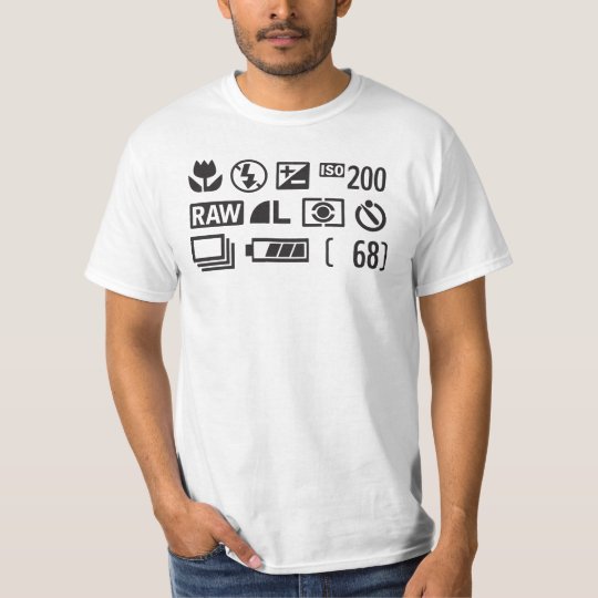 カメラの表示記号のtシャツ Tシャツ Zazzle Co Jp