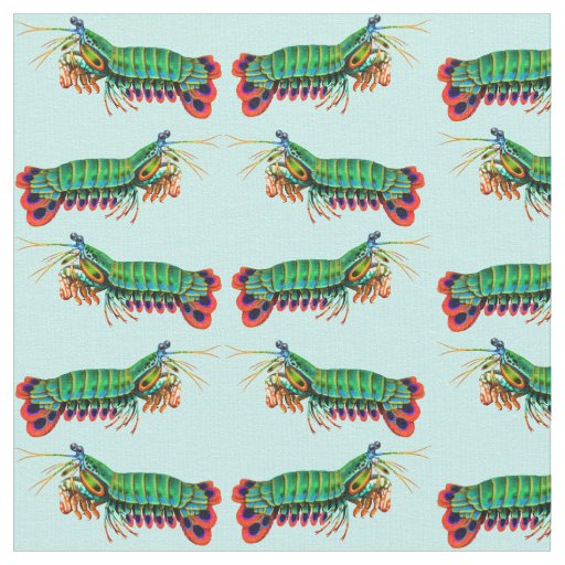 カラフルな孔雀のシャコ目の生地 ファブリック Zazzle Co Jp