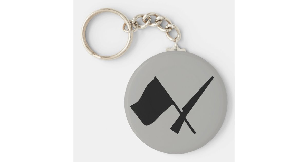 カラーガードの旗及びライフルボタンkeychain キーホルダー Zazzle Co Jp