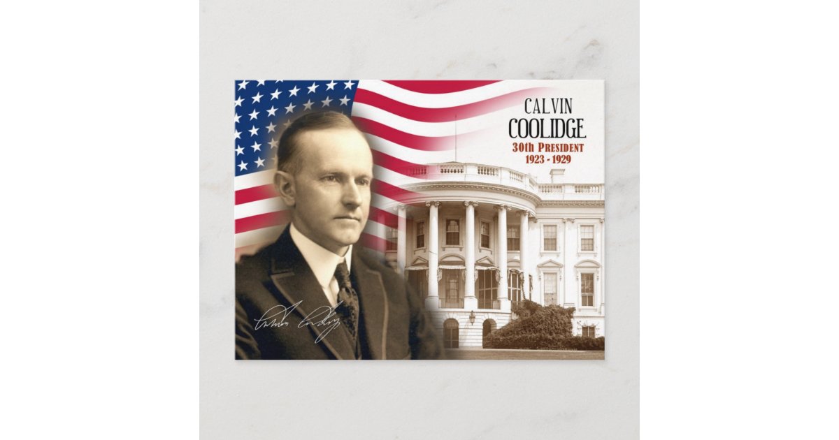 カルビン クーリッジ 米国の第30大統領 ポストカード Zazzle Co Jp