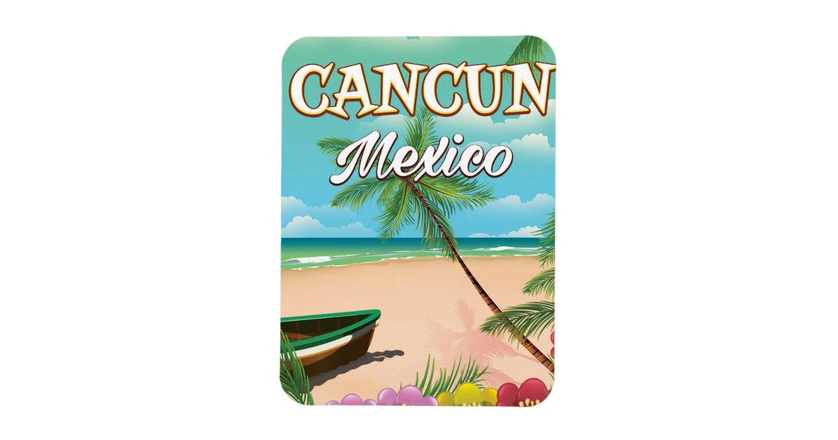 カンクンメキシコのビーチポスター マグネット Zazzle Co Jp