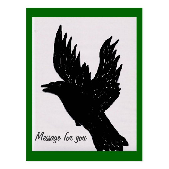 カーカーと鳴くカラス ポストカード Zazzle Co Jp