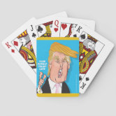 カードを遊ぶドナルド・トランプの漫画 トランプ | Zazzle.co.jp