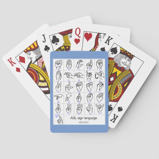 カードを遊ぶ手話のアルファベット トランプ Zazzle Co Jp カードを遊ぶ手話のアルファベット トランプ Zazzle Co Jp