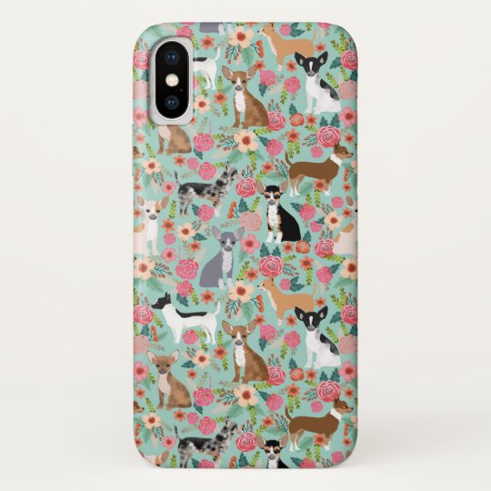 ガーリーなチワワのヴィンテージの花柄パターン Case Mate Iphoneケース Zazzle Co Jp