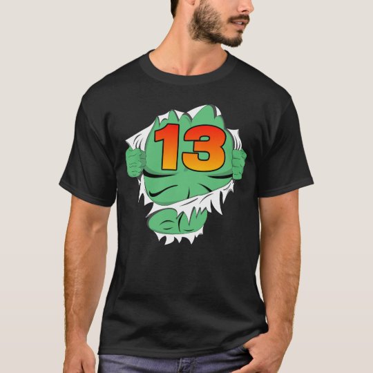 キッズスーパーヒーロー誕生日13歳 Tシャツ Zazzle Co Jp