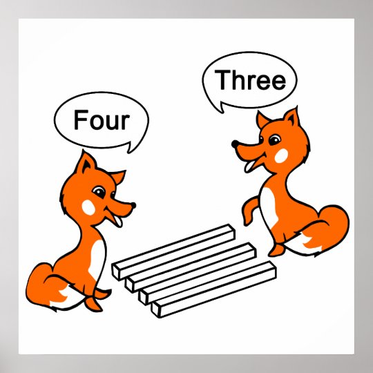 キツネの目の錯覚のトリック ポスター Zazzle Co Jp