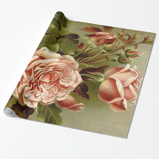 キャベツばら色の花の包装紙 ラッピングペーパー Zazzle Co Jp