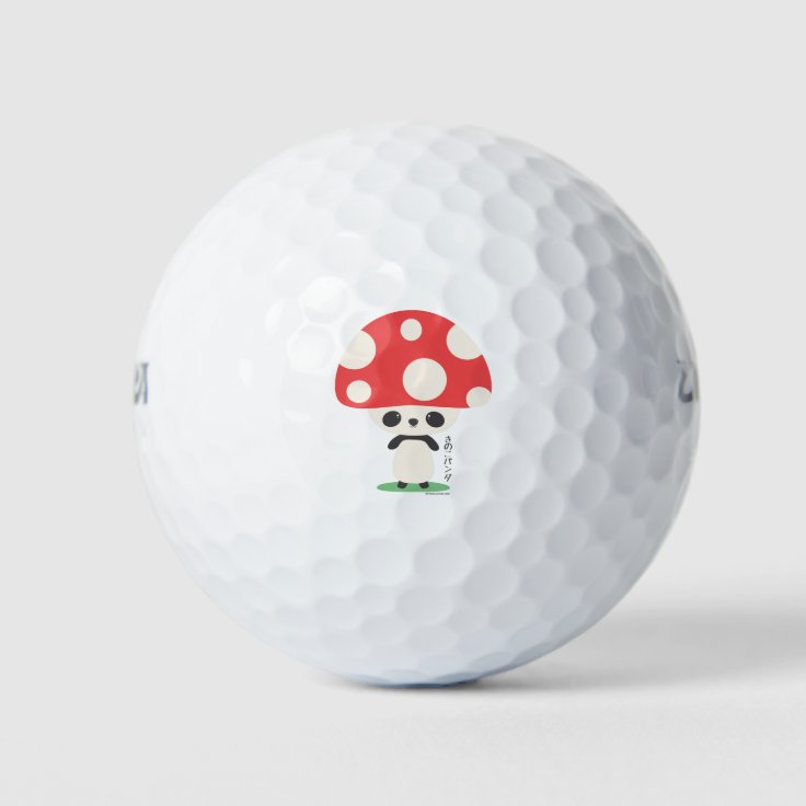 キュートかわいい日本のキノコパンダ ゴルフボール Zazzle Co Jp