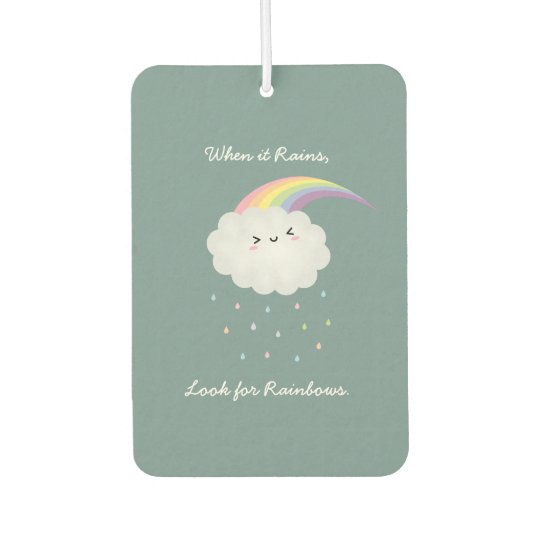 キュートレインボークラウドレイン感動的引用文ことわざ カーエアーフレッシュナー Zazzle Co Jp キュートレインボークラウドレイン感動的引用文ことわざ カーエアーフレッシュナー Zazzle Co Jp