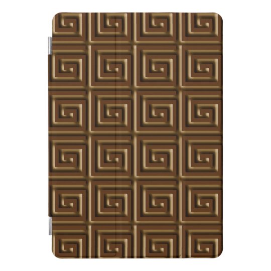 ギリシャ鍵デザイン ダークチョコレート Ipad Proカバー Zazzle Co Jp