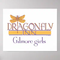 ギルモア女子 |ドラゴンフライインロゴ ポスター | Zazzle.co.jp