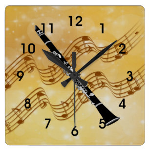 クラリネット壁時計 Zazzle Co Jp