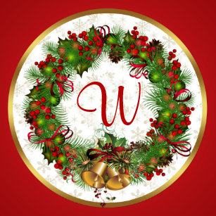 クリスマスシール クリスマスデザインシール Zazzle Co Jp