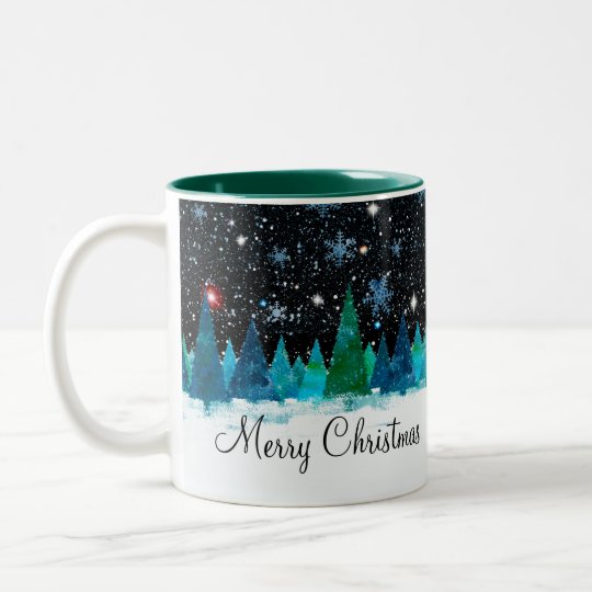 クリスマスエレガント季節デザイン ツートーンマグカップ Zazzle Co Jp
