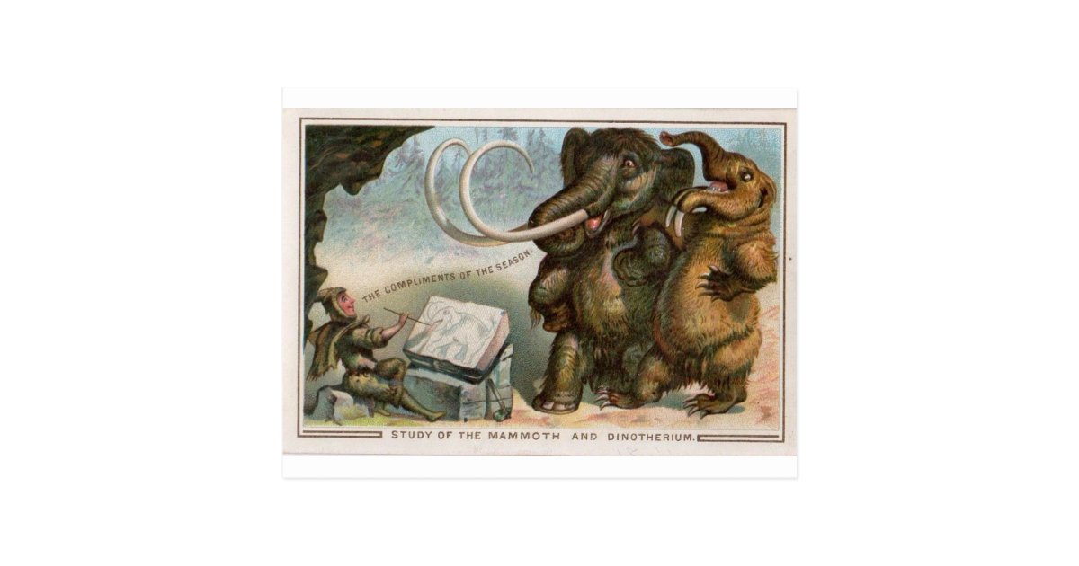 クリスマスカードのマンモスおよびdinotherium ポストカード Zazzle Co Jp クリスマスカードのマンモスおよびdinotherium ポストカード Zazzle Co Jp