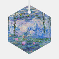 クロード・モネ – Water Lilies, 1919, ガラスオーナメント | Zazzle.co.jp