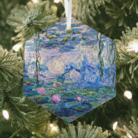 クロード・モネ – Water Lilies, 1919, ガラスオーナメント | Zazzle.co.jp