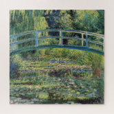 モネの有名絵画な睡蓮 マクロビュー ジグソーパズル Zazzle co jp
