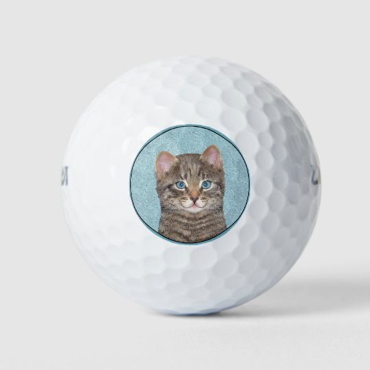グレイ タビー 絵画キャットズ かわいいオリジナル キャットアート ゴルフボール Zazzle Co Jp グレイ タビー 絵画キャットズ かわいいオリジナル キャットアート ゴルフボール Zazzle Co Jp