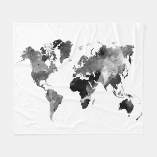 世界 地図 デザインブランケット Zazzle Jp