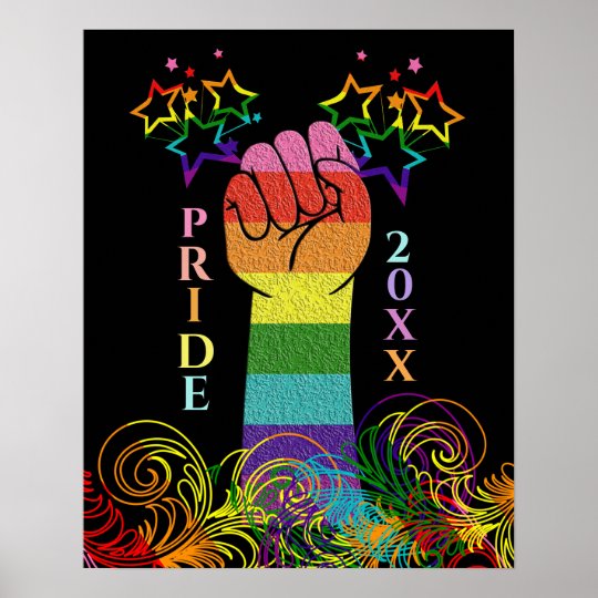 ゲイlgbtqプライドの月の恋が初めての勝利 ポスター Zazzle Co Jp