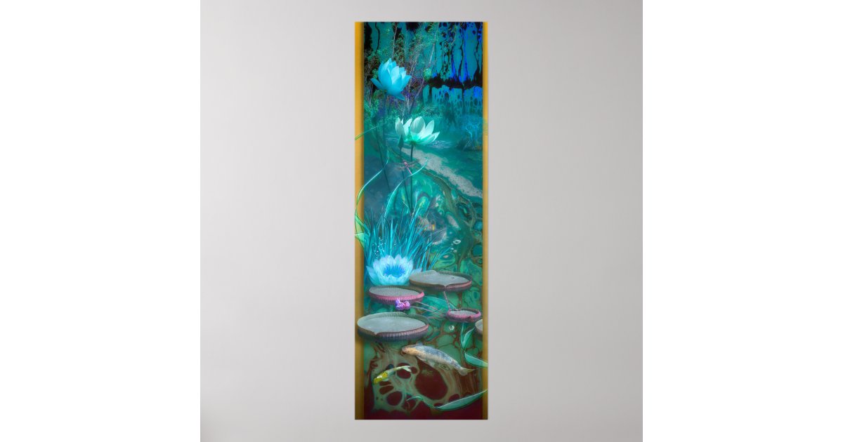 コイ トンボ生まれの魚 ポスター Zazzle Co Jp