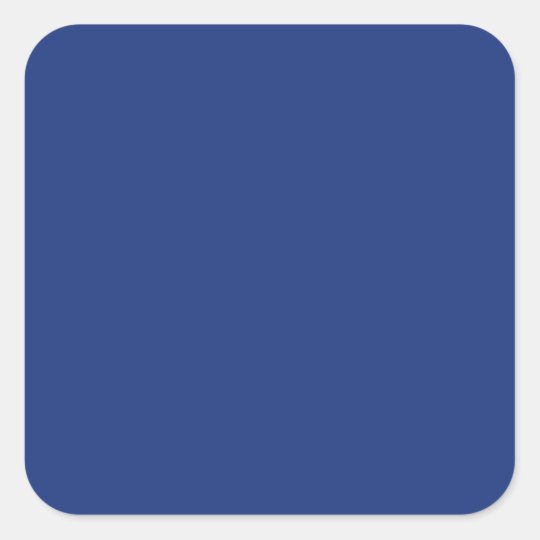 コバルト濃い青のトレン無地のドカラー背景 スクエアシール Zazzle Co Jp