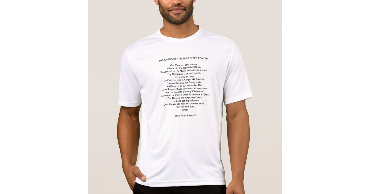 コンピおもしろいュータユーザ主祈りの言葉ギークtシャツ Tシャツ Zazzle Co Jp コンピおもしろいュータユーザ主祈りの言葉ギークtシャツ Tシャツ Zazzle Co Jp